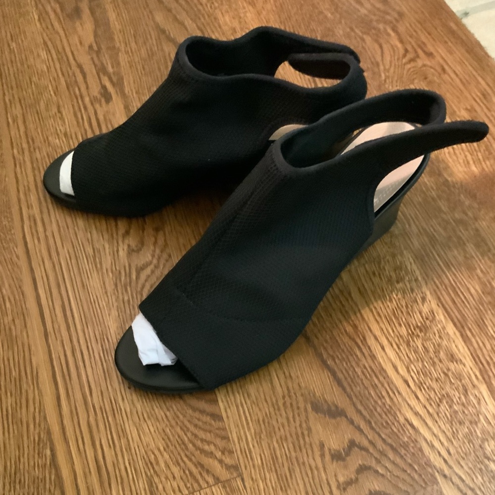Impo Black 3” Wedge Shoes